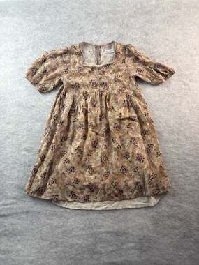Zara Girls Floral Print Puff Sleeve Dress Size 10